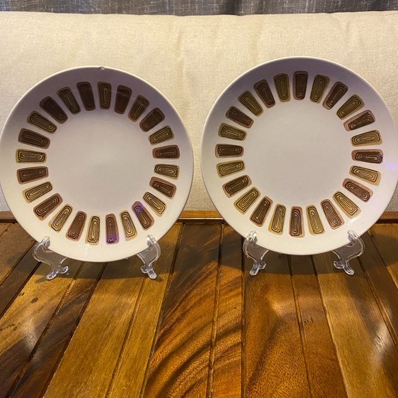 Vintage RARE 1960's Royal China Santa Fe on Royal Ironstone Salad Plates . - Picture 2 of 7